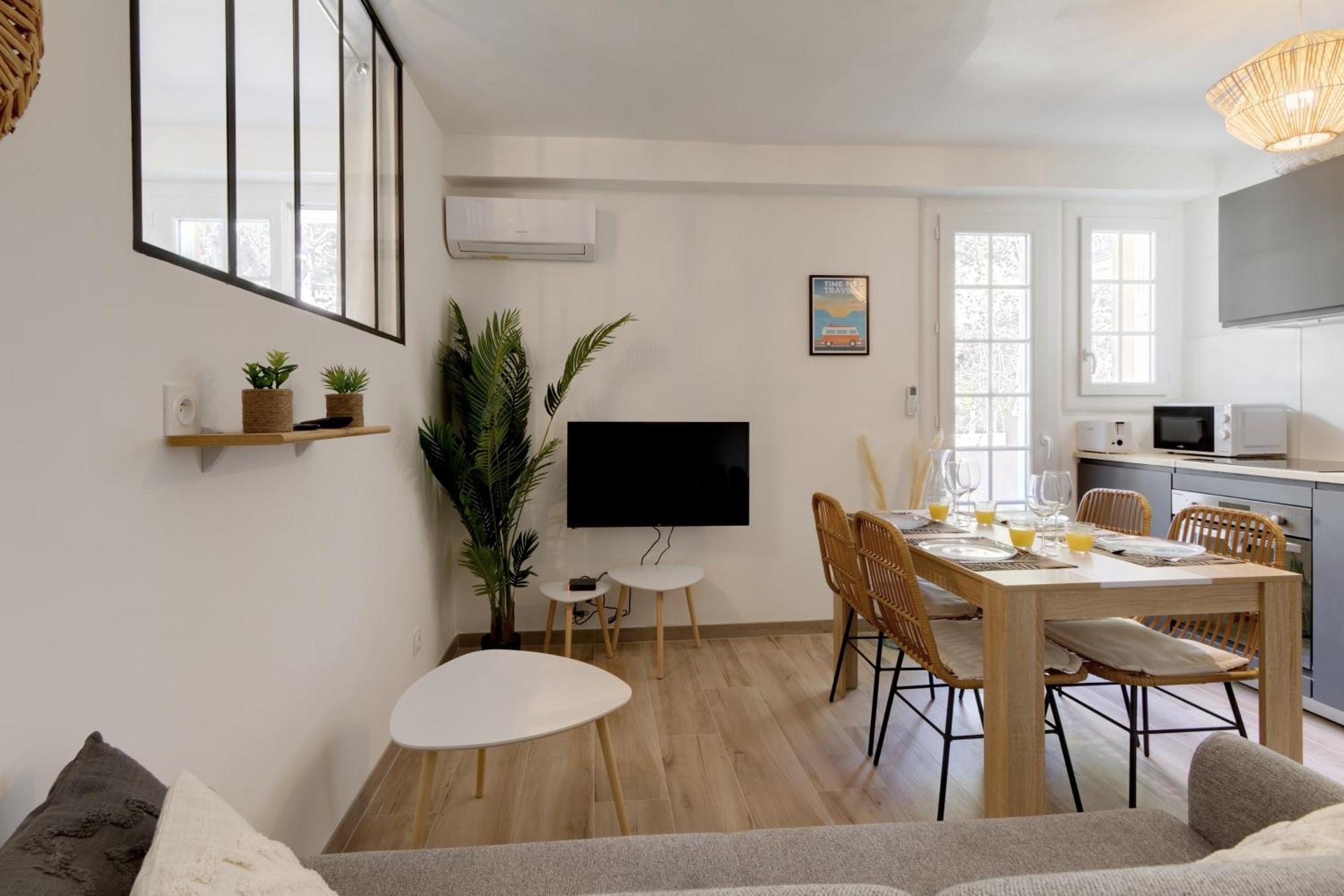 016- T2 Tropisme, Appart 1 Chambre,Clim,Wifi,Parking Монпелье Экстерьер фото