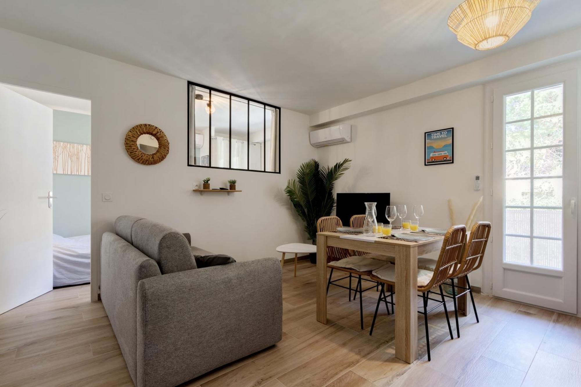 016- T2 Tropisme, Appart 1 Chambre,Clim,Wifi,Parking Монпелье Экстерьер фото